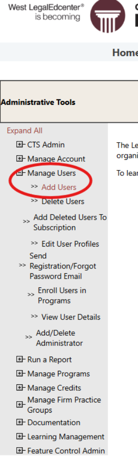 How to Create a User in LegalEdge